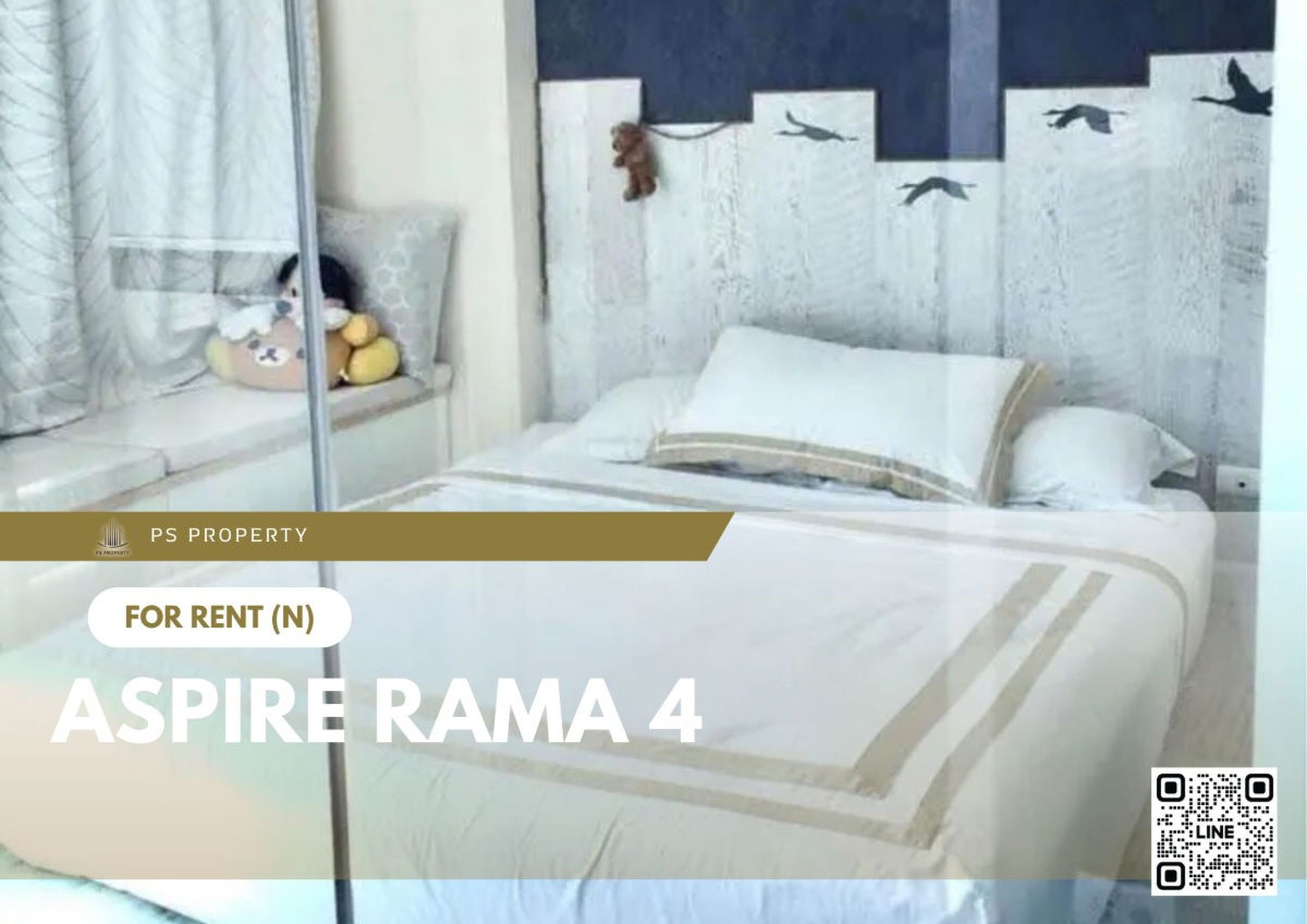 For rent 🔥 Aspire Rama 4 🔥 Fully furnished and equipped, near BTS Phra Khanong