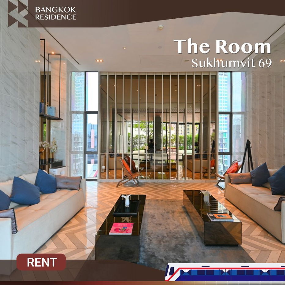 Stylish Muji-inspired room with open view 💫🌟 at The Room Sukhumvit 69, Near BTS Phra Khanong