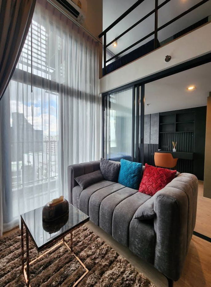 For rent 💎IDEO Mobi Asoke💎Fully furnished 2 bed 1 bath Duplex 📞0999466566 Jay