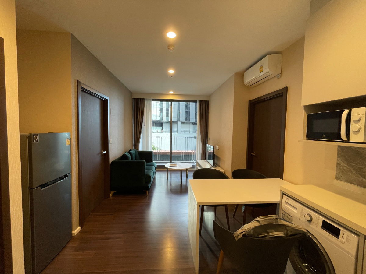 💫 For rent: Whizdom Inspire Sukhumvit, large room, 2 bedrooms, 2 bathrooms, same floor as common area, near BTS Punnawithi!