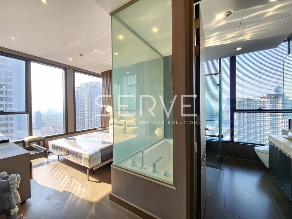 2 Beds 2 Baths with Bathtub Nice Room Luxury Condo Good Location MRT Phetchaburi 40 m. / For Rent-The Esse at Singha Complex