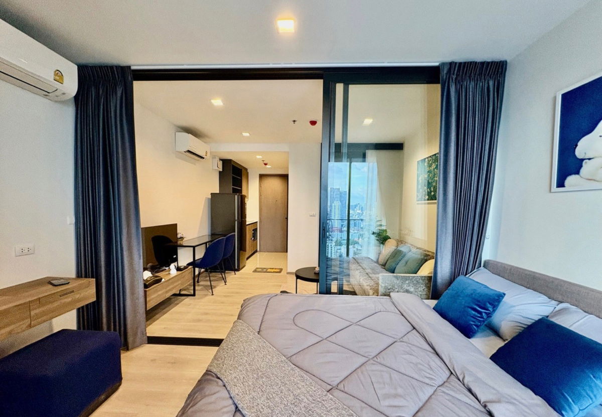 For rent: The Line Phahon Yothin Park, beautiful, good location, ready to move in, near BTS Ha Yaek Lat Phrao. Interested, add Line @841qqlnr