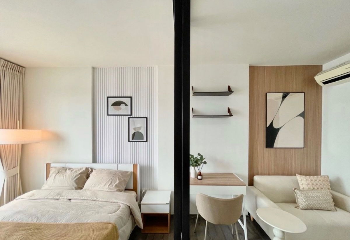 ငှားရန်ရှိသည်- BTS On Nut အနီး၊ လှပပြီး ဈေးသက်သာပြီး ပရိဘောဂအပြည့်အစုံပါသော Base Park West။