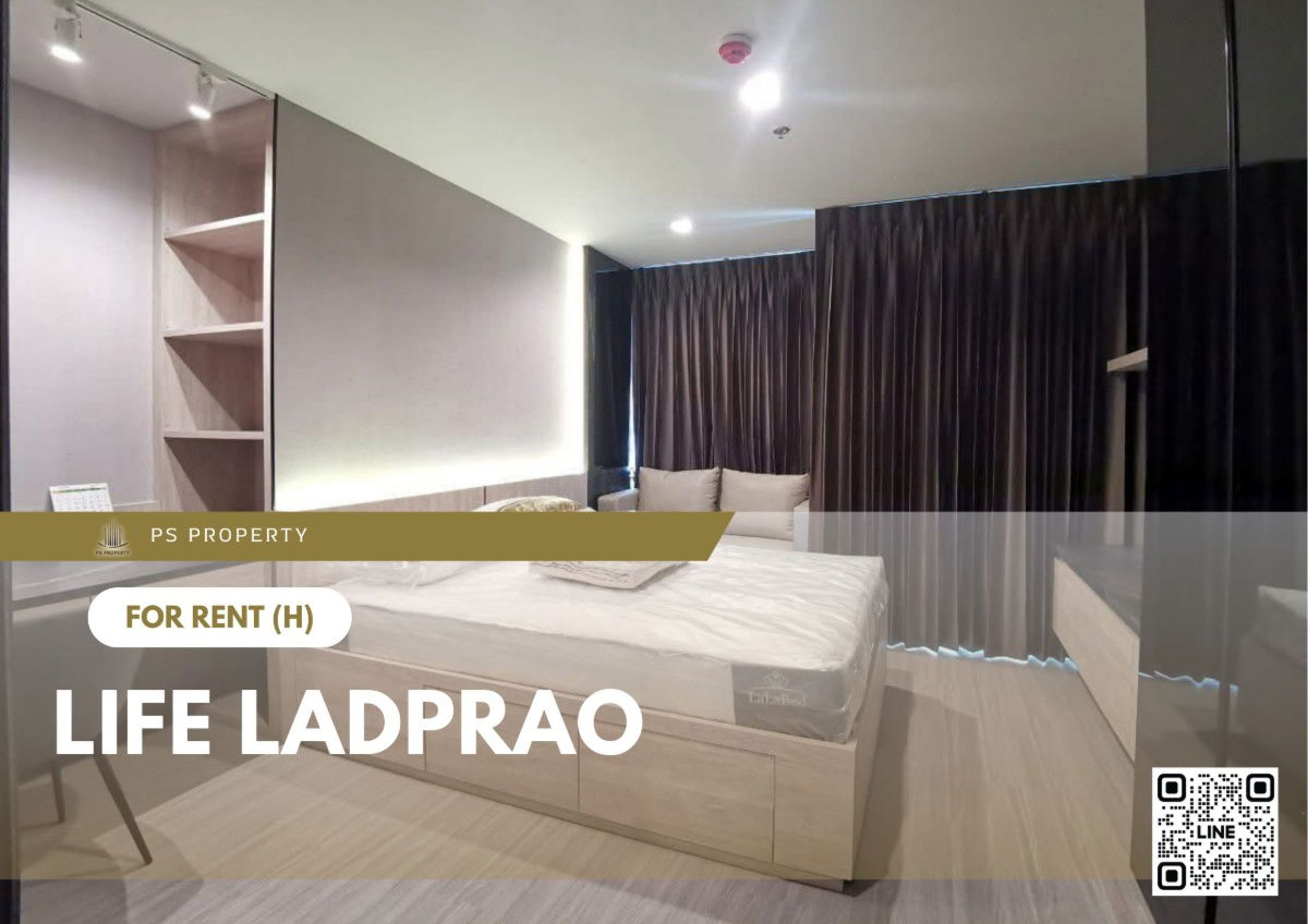 For rent 🔥 Life Ladprao 🔥 near BTS Ha Yaek Lat Phrao, fully furnished and equipped with appliances