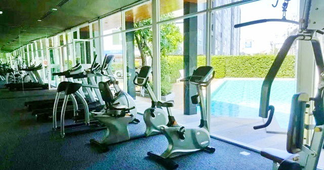 MRT BangKapi 254m. Condo for rent at Aspire LatPhrao Road 113 8,999B-M lush garden view 1.5km. from