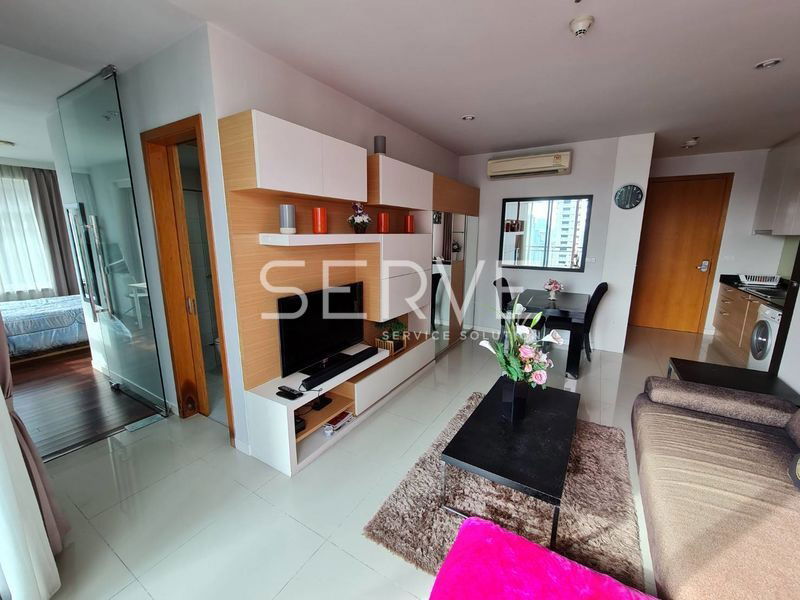 1 Large Room Super High Floor 25+ City view Fully furnished Good Location Close To MRT Phetchaburi 750 m  @ Circle Condominium