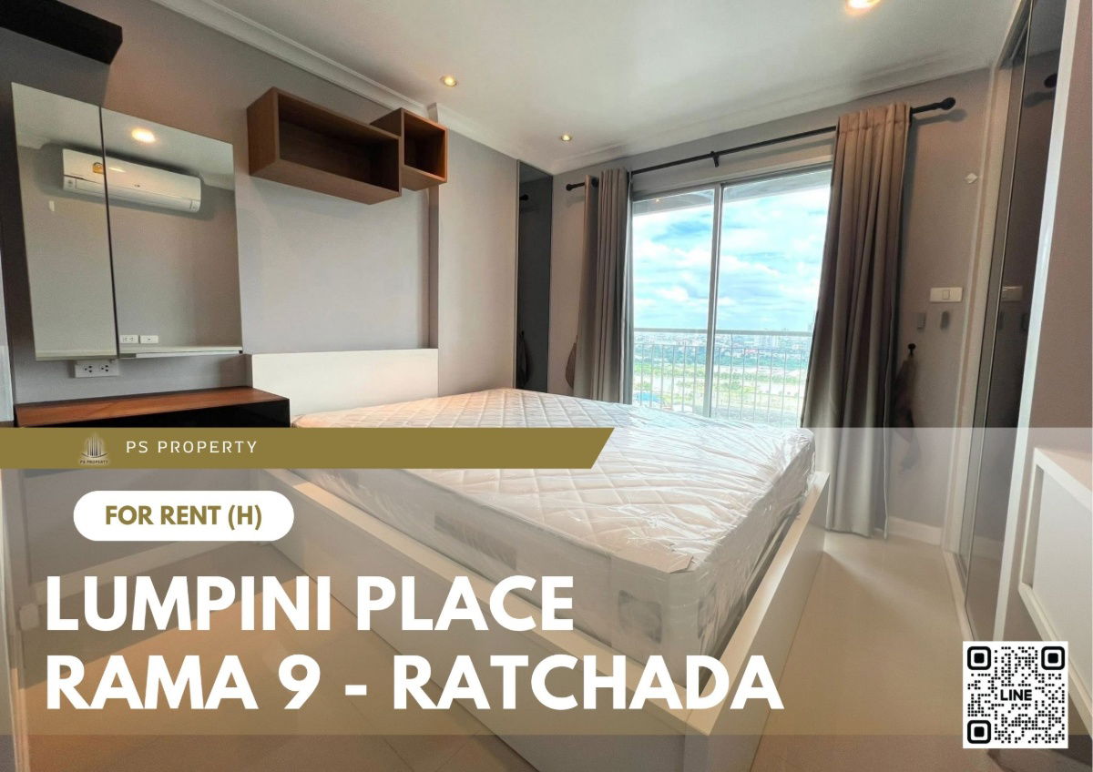 For rent 📍 Lumpini Place Rama 9 - Ratchada 📍 Fully furnished and equipped, near MRT Rama 9