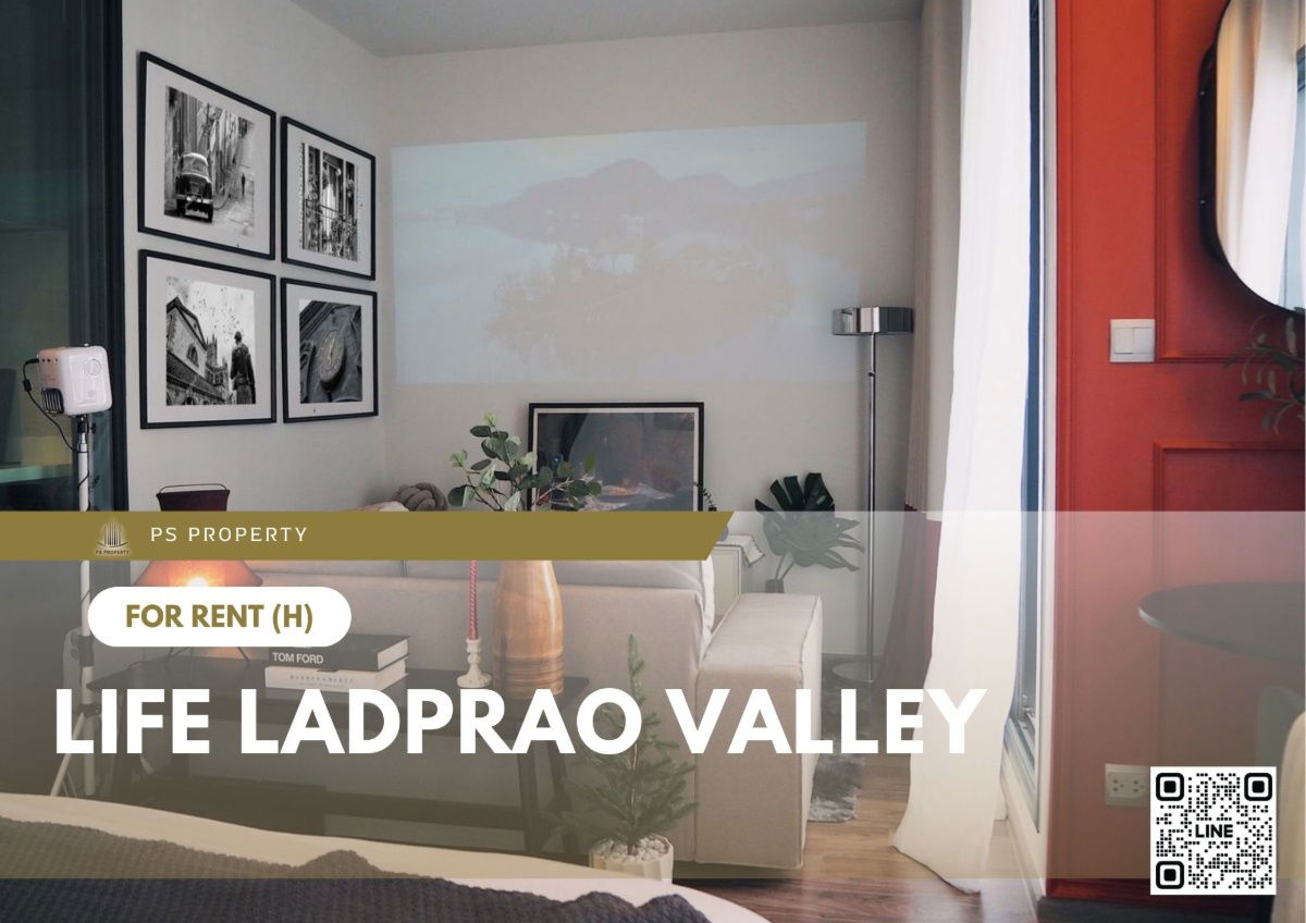 For rent 📍 Life Ladprao Valley 📍 Fully furnished and equipped, near BTS and MRT