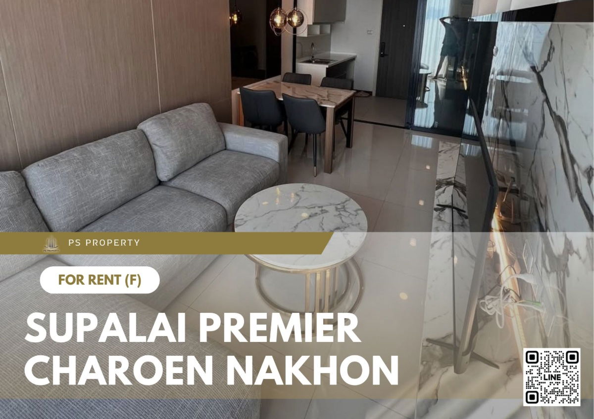 For rent 🔥 Supalai Premier Charoen Nakhon 🔥 Fully furnished and equipped, near BTS Krung Thonburi