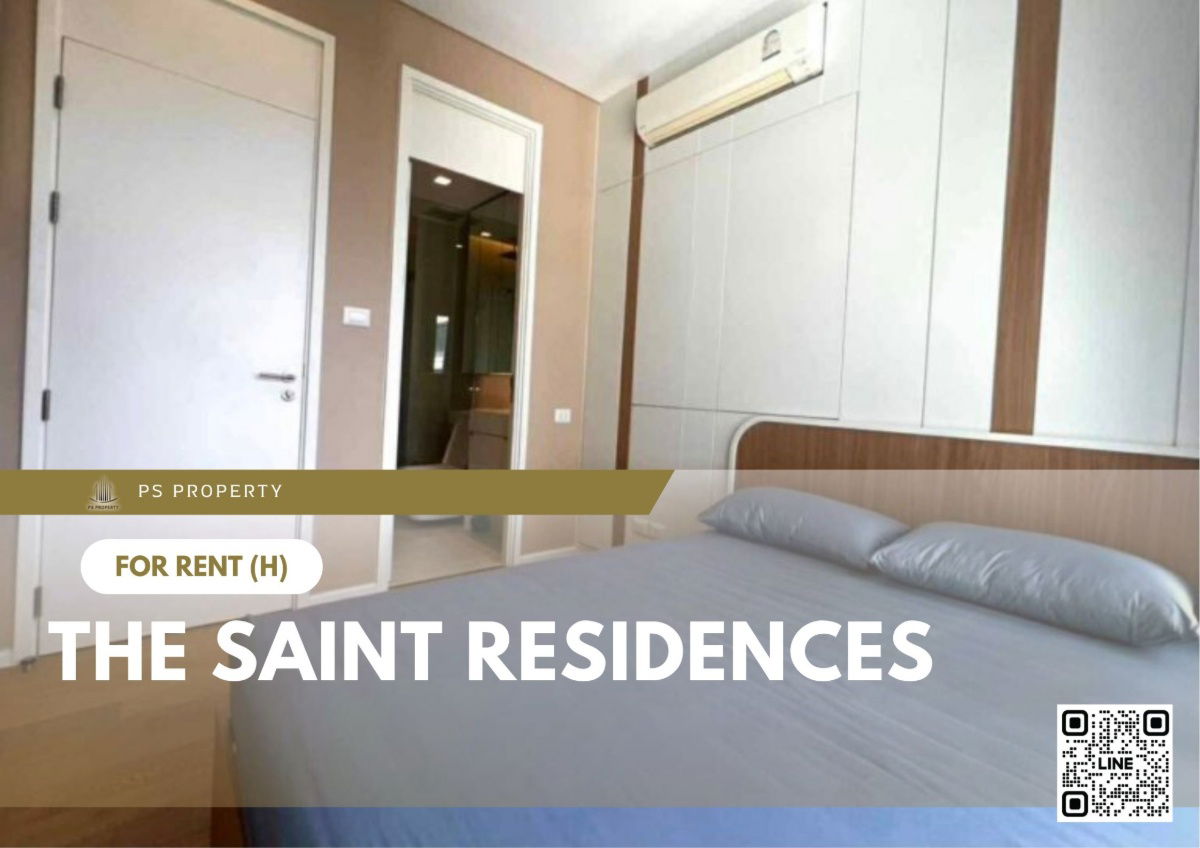 For rent 📍 The Saint Residences 📍 Fully furnished and equipped, near BTS Ha Yaek Lat Phrao