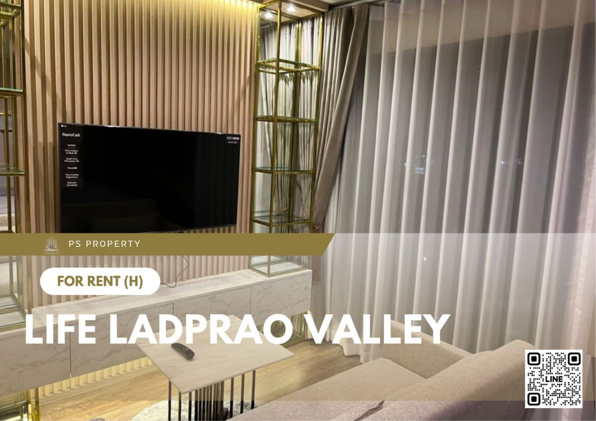 For rent ✨ Life Ladprao Valley ✨ Fully furnished and equipped, near BTS Ha Yaek Lat Phrao/MRT Phahon Yothin