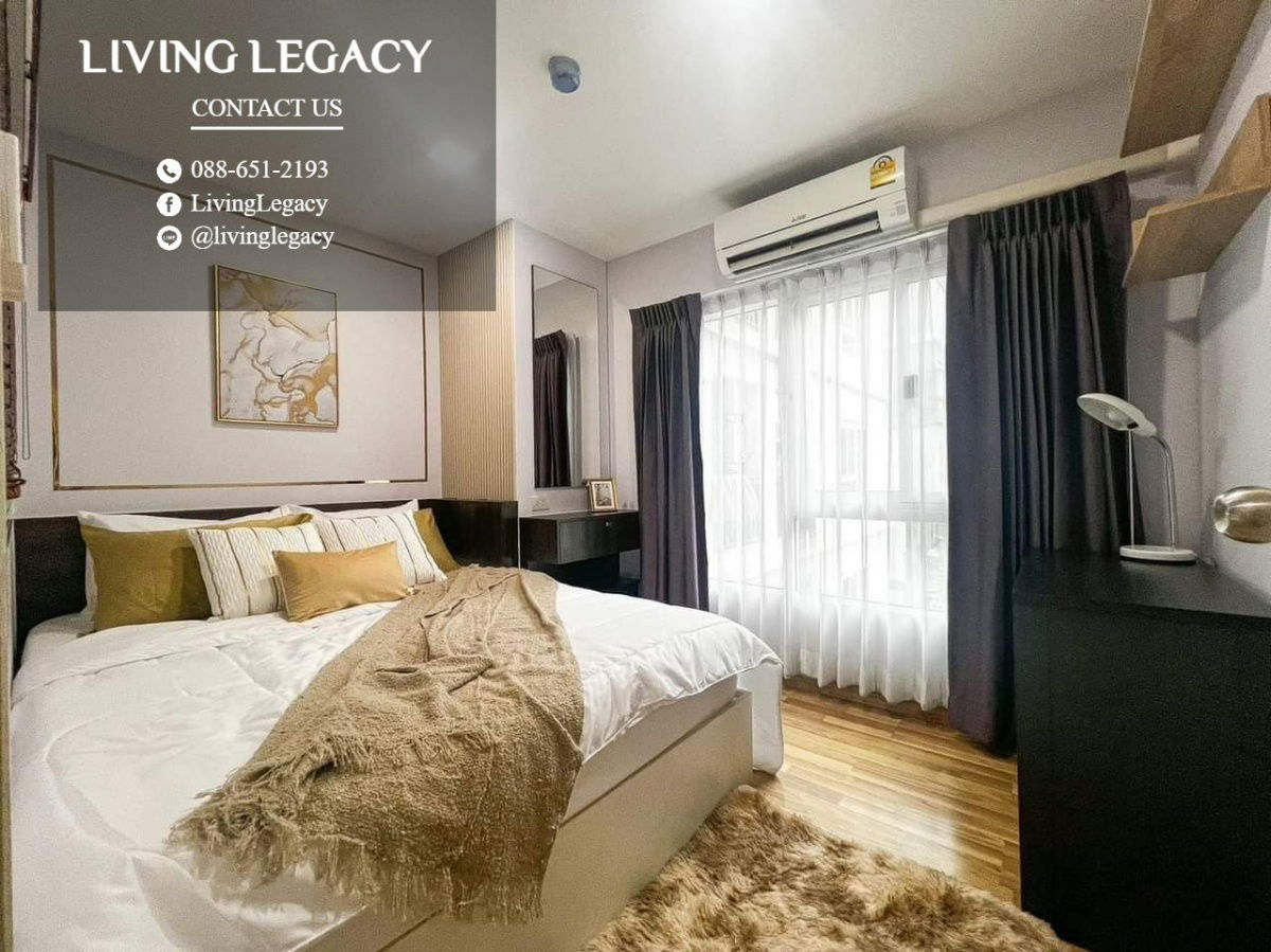 SKQ5CA Condo For Rent The One Plus @ Srinakarindra 42 Sq.M. Floor 3 Building B line id : @livinglegacy