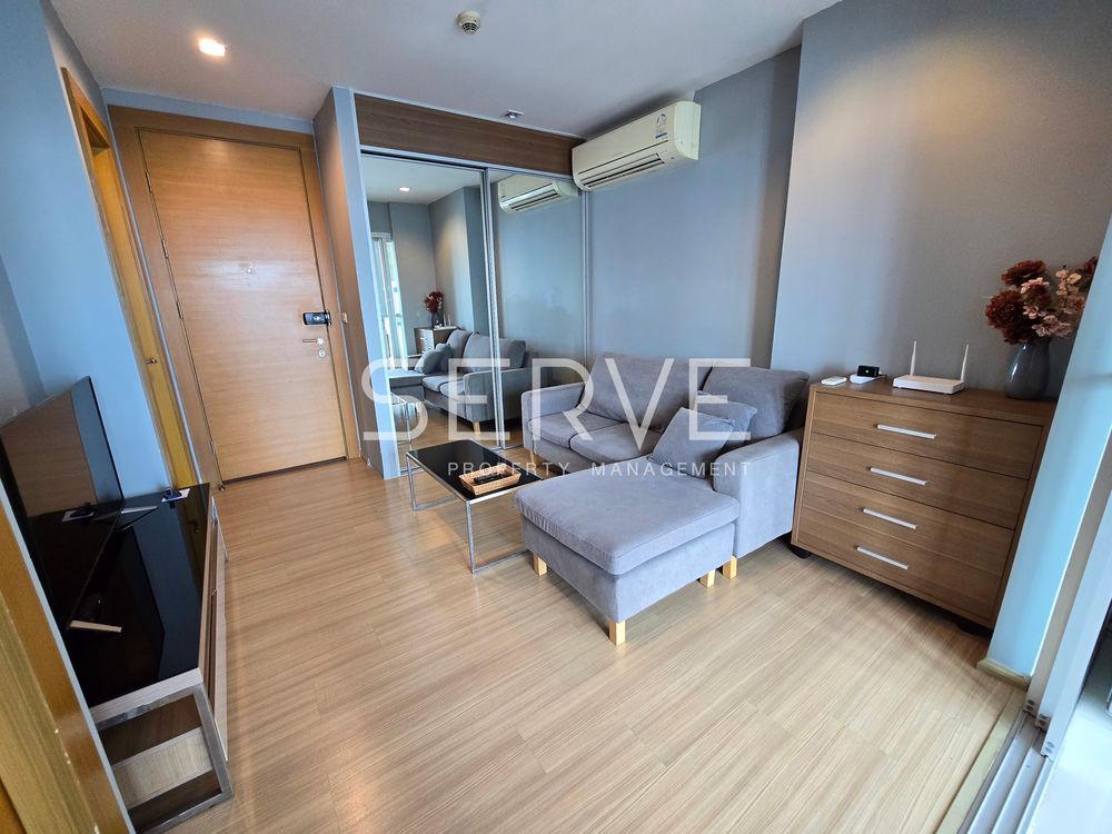 1 Bed 1 Bath Nice Room Good Location Next to MRT Huai Khwang 50 m. / For Rent-Rhythm Ratchada Huai Khwang