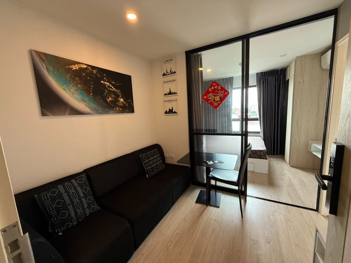 For rent Icondo Green Space Sukhumvit77, washing machine in room Line ID@757zwvfy