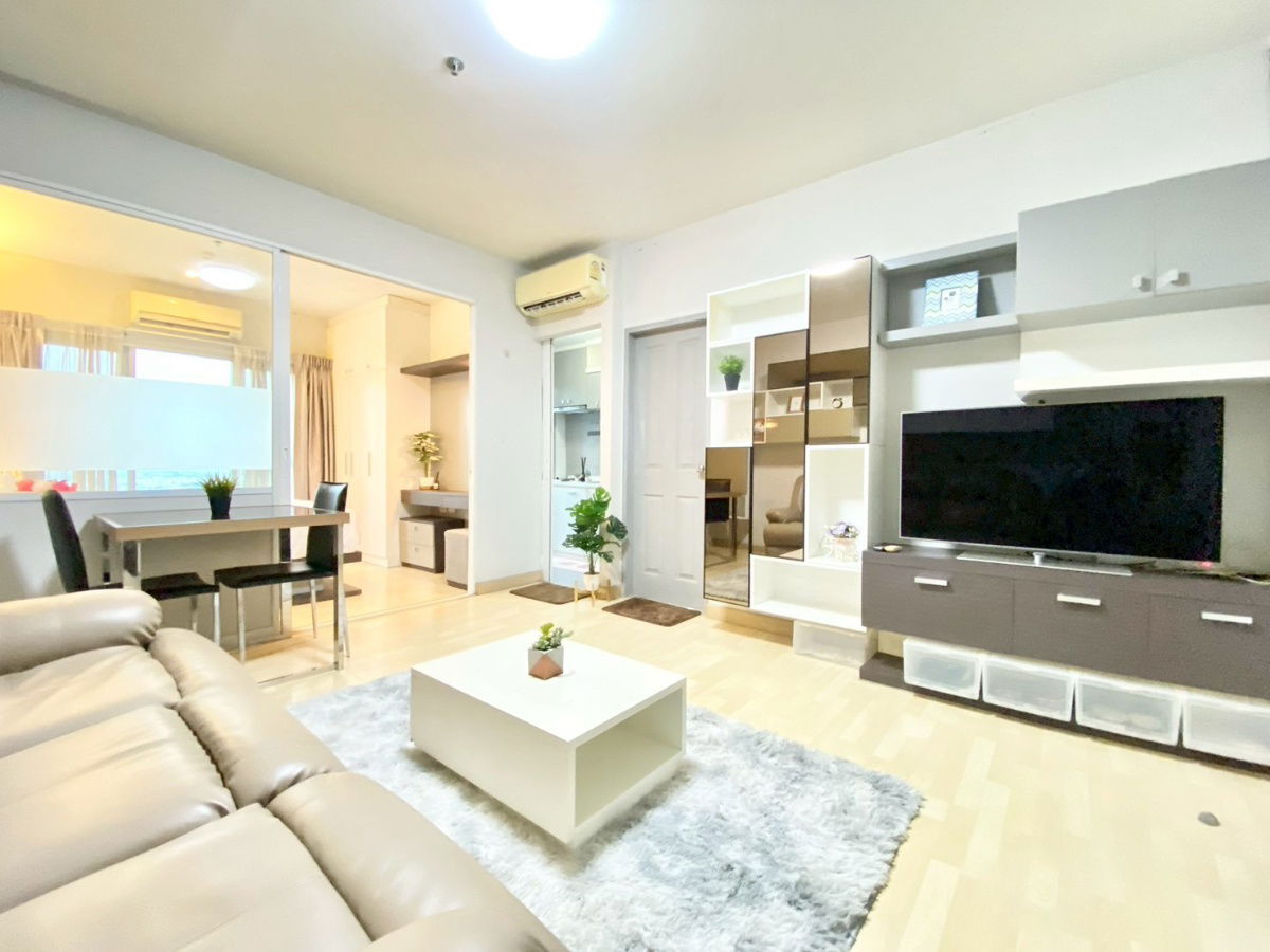 Condo for rent, The Leaf Phatthanakan, size 36 sq m., near Khlong Tan intersection, price 13,500 baht/month.