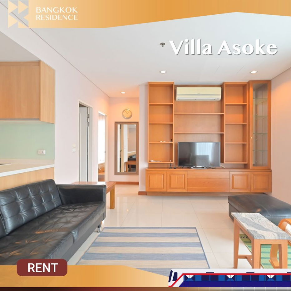 Villa Asoke 💫 Beautiful corner unit, fully furnished and ready to move in! 🚇 Near MRT Phetchaburi