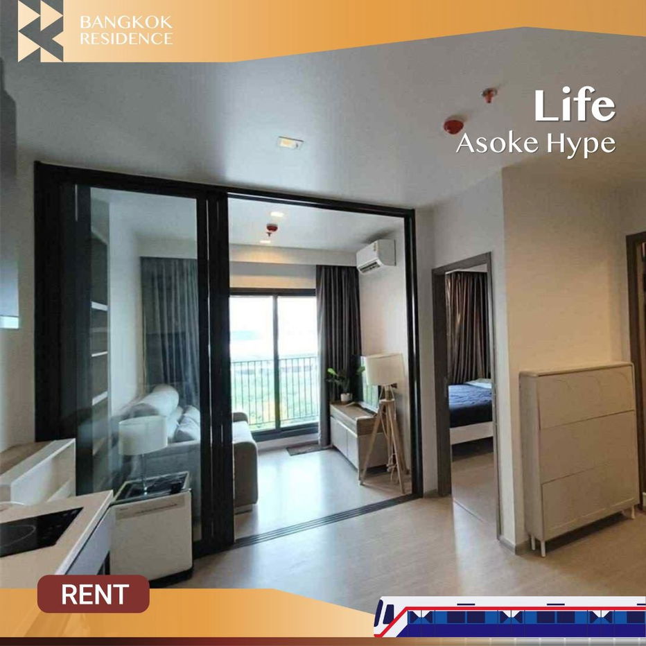 Life Asoke Hype ✨ Stylish and cozy unit, move-in ready 💚 Near MRT Rama 9