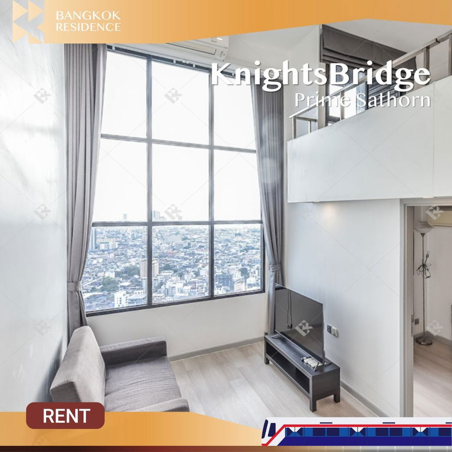 KnightsBridge Prime Sathorn 🌟 Spacious unit with versatile space 💫 Near BTS Chong Nonsi