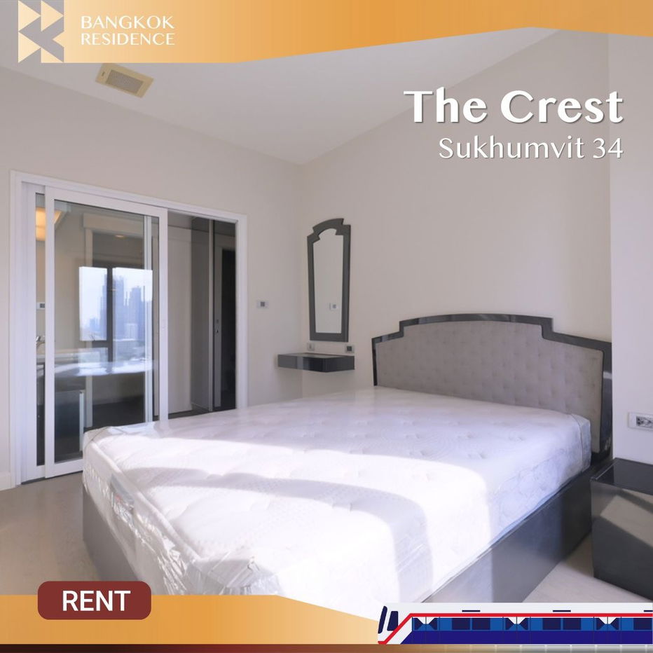 The Crest Sukhumvit 34  💫 Good view with high floor 🌟 Near BTS Thonglo