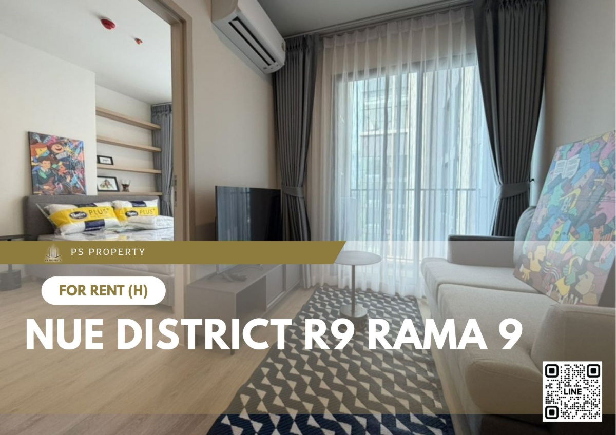 For rent ✨ Nue District R9 Rama 9 ✨ Fully furnished and equipped, near MRT Rama 9