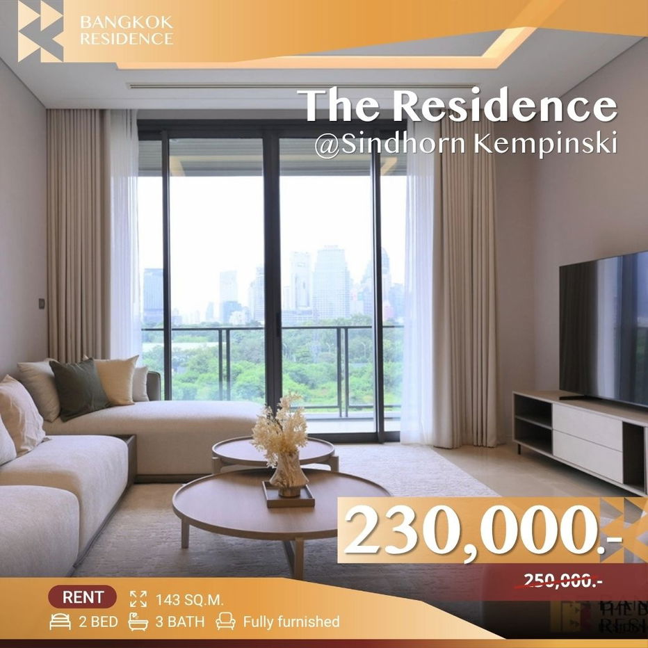 The Residence@Sindhorn Kempinski ✨ A Rare Luxury for the Discerning Few 💫 Near BTS Ratchadamri