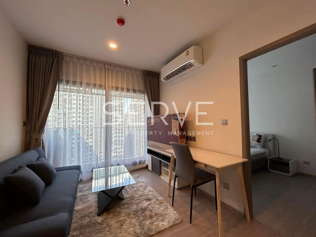 1 Bed 1 Bath Super High Fl. 30+ City view Fully furnished Good Location Close To MRT Phra Ram 9 350 m @ Life Asoke Hype
