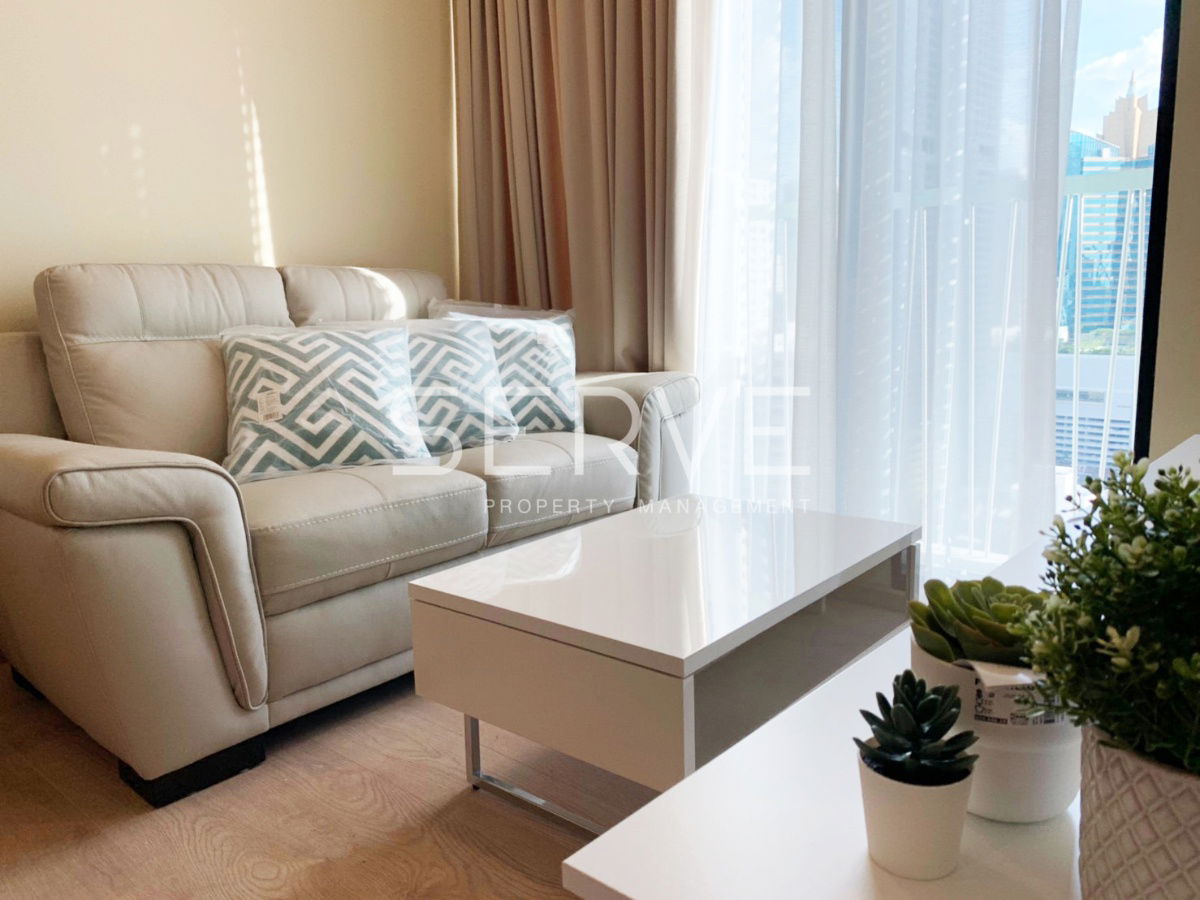 🔥23K🔥 - Homey Style 1 Bed High Fl. 20+ Good Location Close to BTS Asok & MRT Sukhumvit 550 m. at Noble Recole Sukhumvit 19 Condo / Condo For Rent