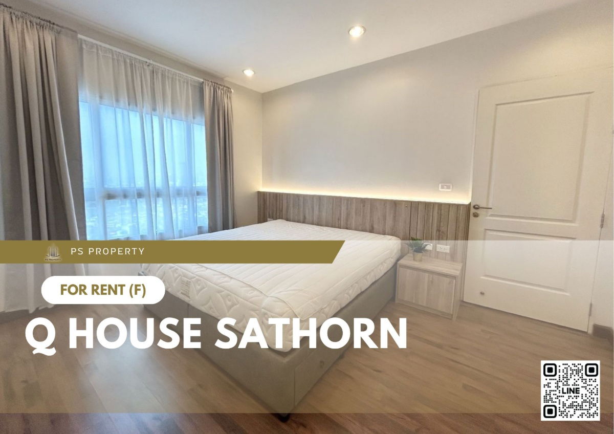 For rent 📍 Q House Sathorn 📍 2 bedrooms, 2 bathrooms, fully furnished and equipped with appliances