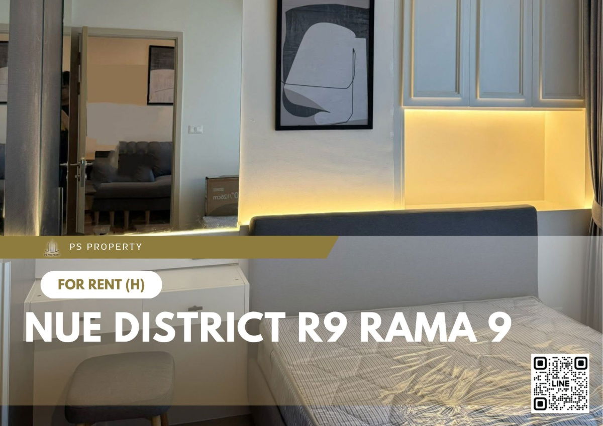 For rent ✨ Nue District R9 Rama 9 ✨ Fully furnished and equipped, near MRT Rama 9