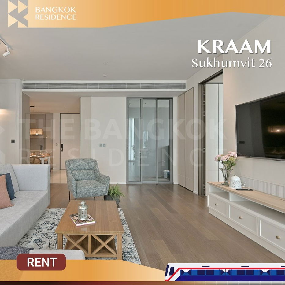 KRAAM Sukhumvit 26 🍀  Feel at Home in Soft, Comfortable Surroundings, Comfortable furniture 🛌🏻 Near BTS Phrom Phong