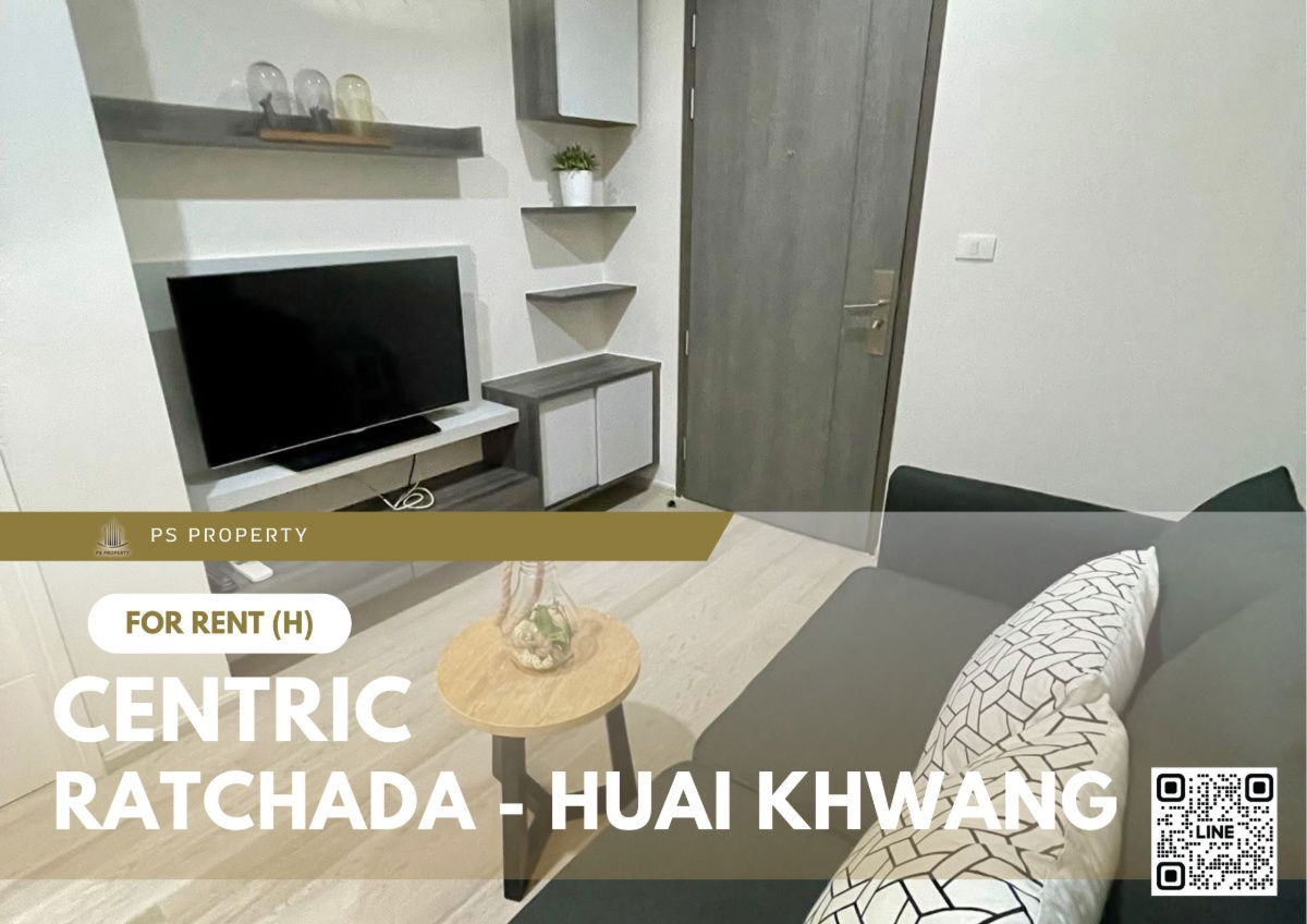For rent ✨ Centric Ratchada - Huai Khwang ✨ Fully furnished and equipped, near MRT Huai Khwang