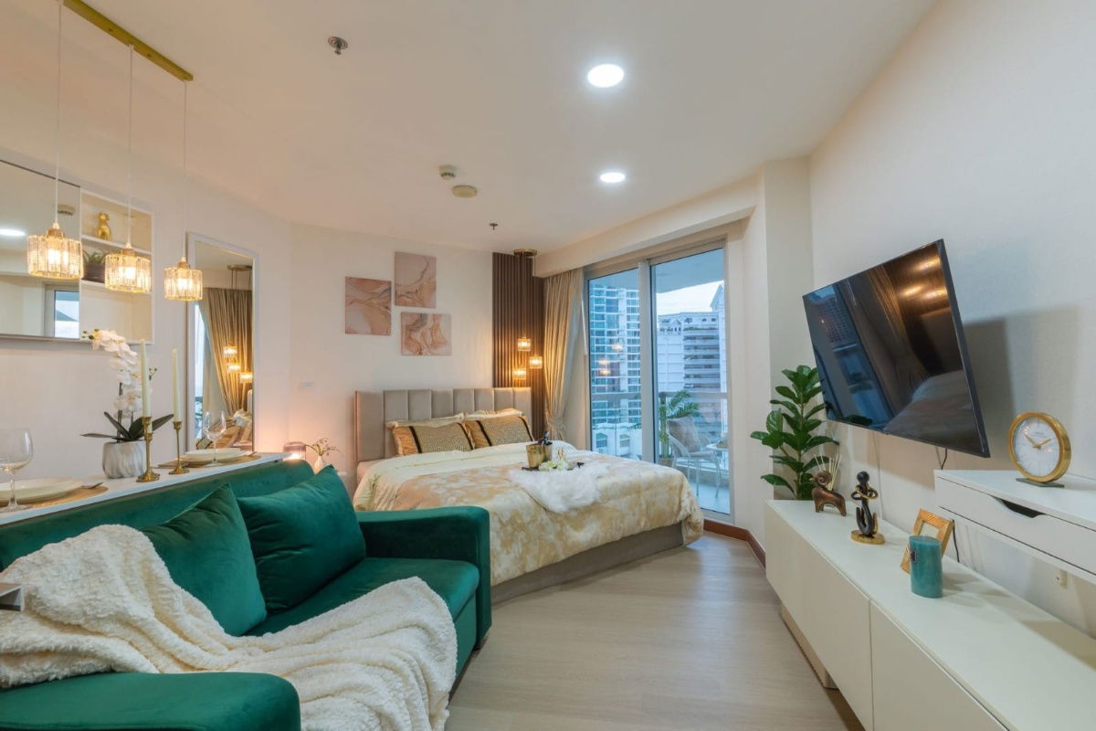 For Rent condo The Palm wongamat beach front pattaya Studio type (S03-2156R)