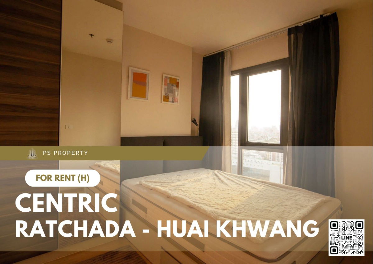 For rent ✨ Centric Ratchada - Huai Khwang ✨ Fully furnished and equipped, near MRT Huai Khwang