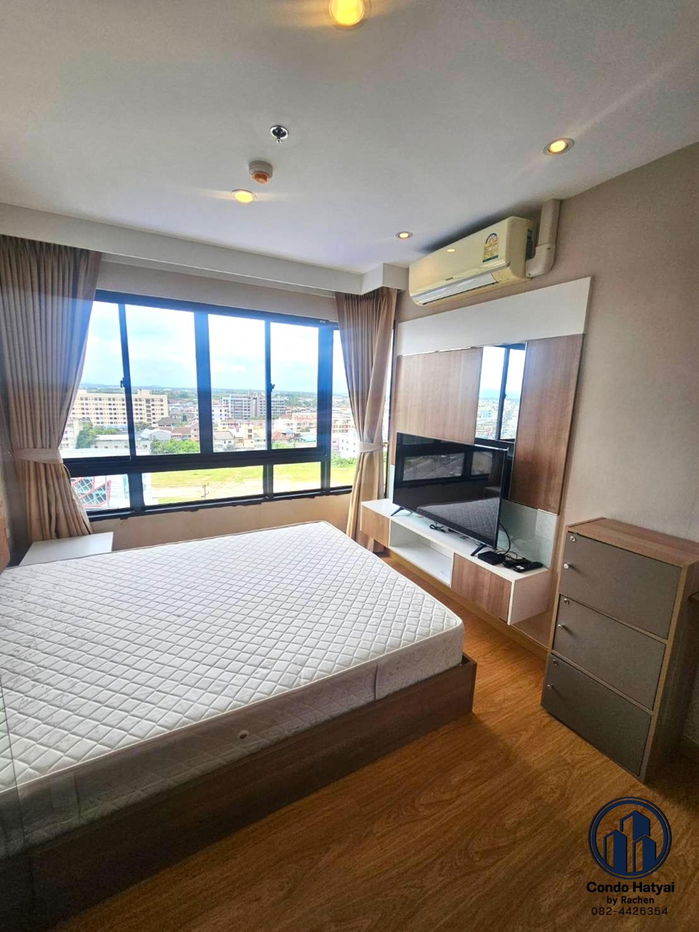 For rent: Plus Condo 2, District 8, 10th floor, corner unit, fully furnished, ready to move in, 1 bedroom, rent 8,000 baht/month.