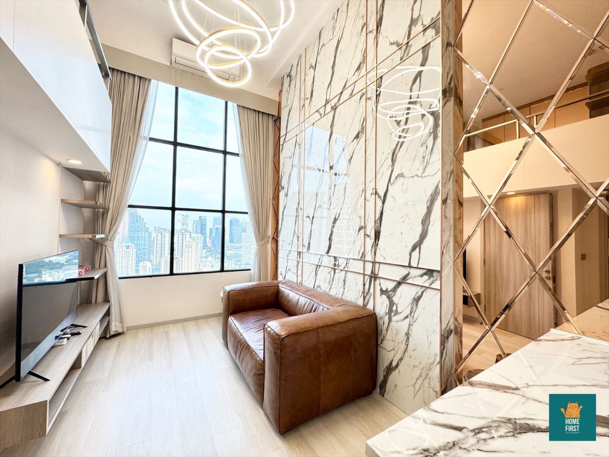 Knightsbridge Prime Sathorn duplex, 2 bedrooms, 44 sq m, fully furnished, 35,000 baht