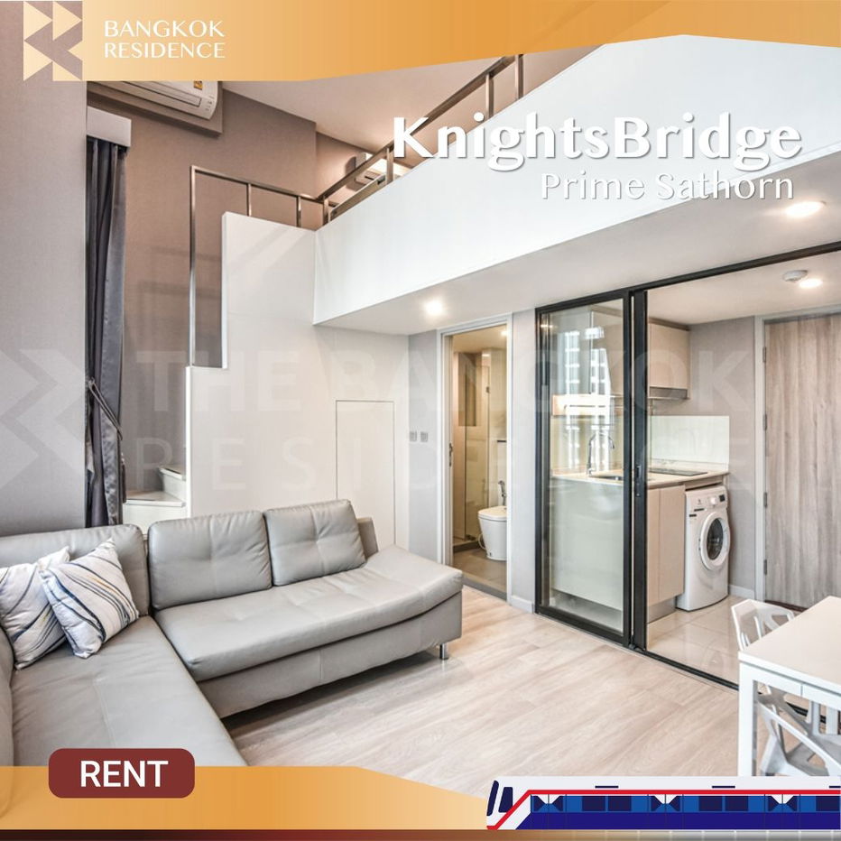 KnightsBridge Prime Sathorn 💎 High-Floor Duplex Unit with Great Price 💫 Near BTS Chong Nonsi