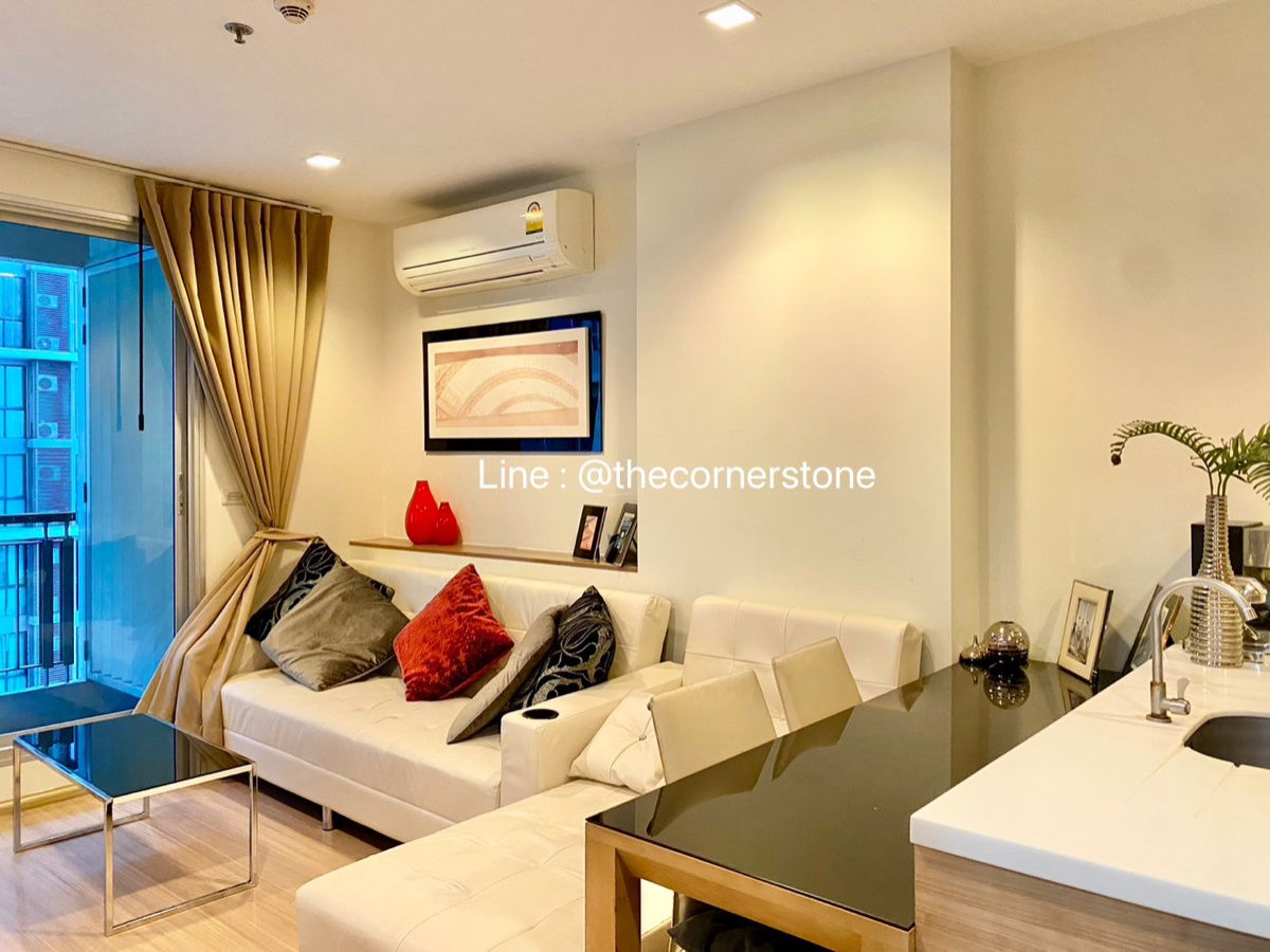 Ready to move in⚡️"𝐑𝐡𝐲𝐭𝐡𝐦 𝐑𝐚𝐭𝐜𝐡𝐚𝐝𝐚-𝐇𝐮𝐚𝐢𝐤𝐡𝐰𝐚𝐧𝐠" 1 Bed 1 Bath 46 Sq.m. Near MRT-Huaikhwang