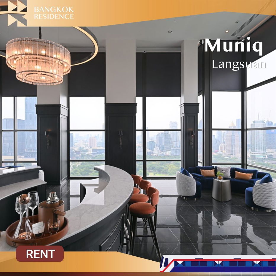 Muniq Langsuan ✨ Ready-to-move-in Unit in the Heart of the City 🚇 Near BTS Ratchadamri