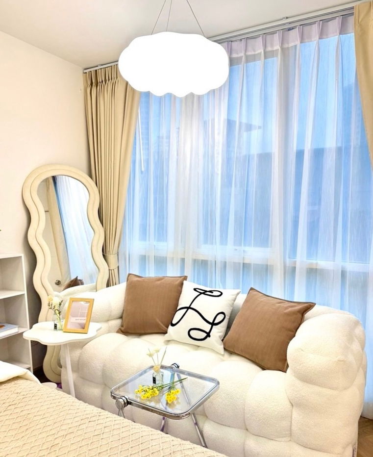 出租：Garden Asoke - Rama 9，美丽，便宜，可随时入住，靠近 MRT Rama 9。有兴趣吗？