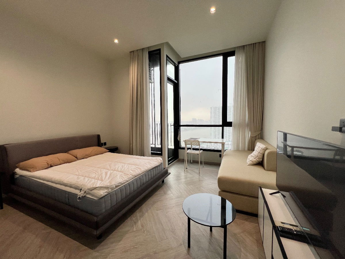 🚩For rent: Chapter Charoen Nakhon Riverside ✨1 Bed 26 sq m.✨ Chao Phraya River view 📍Near ICON Siam & Asiatique