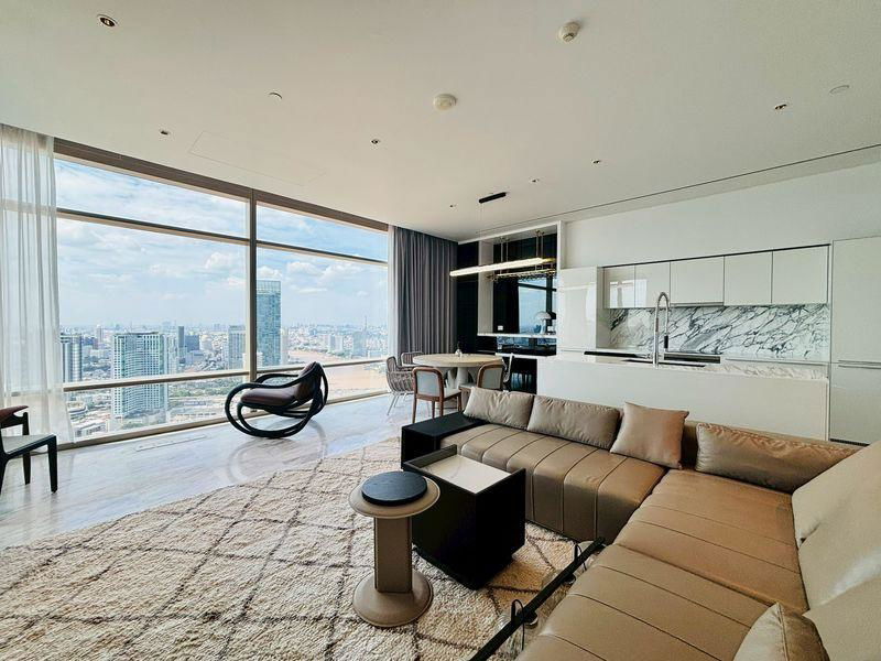 LTHC13557 – Condo for Rent | Four Seasons Private Residences | 138 sqm | 2 Beds 2.5 Baths | 300K/Month | Near BTS Saphan Taksin