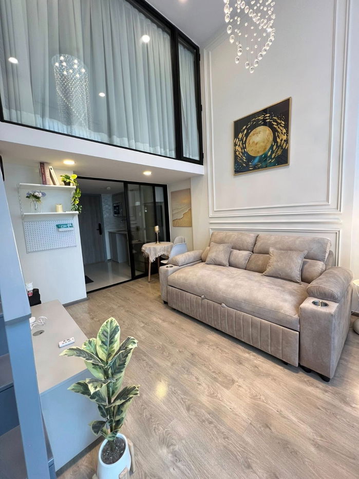 For Rent Condo SOHO BANGKOK RATCHADA Building 1, Floor 18,Duplex, Room size 38 sqm