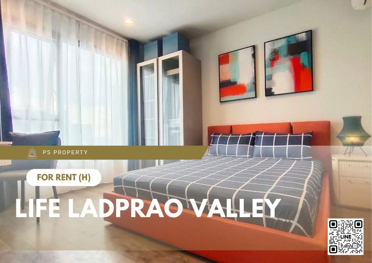For rent 📍Life Ladprao Valley 📍 Fully furnished and equipped, near BTS Ha Yaek Lat Phrao