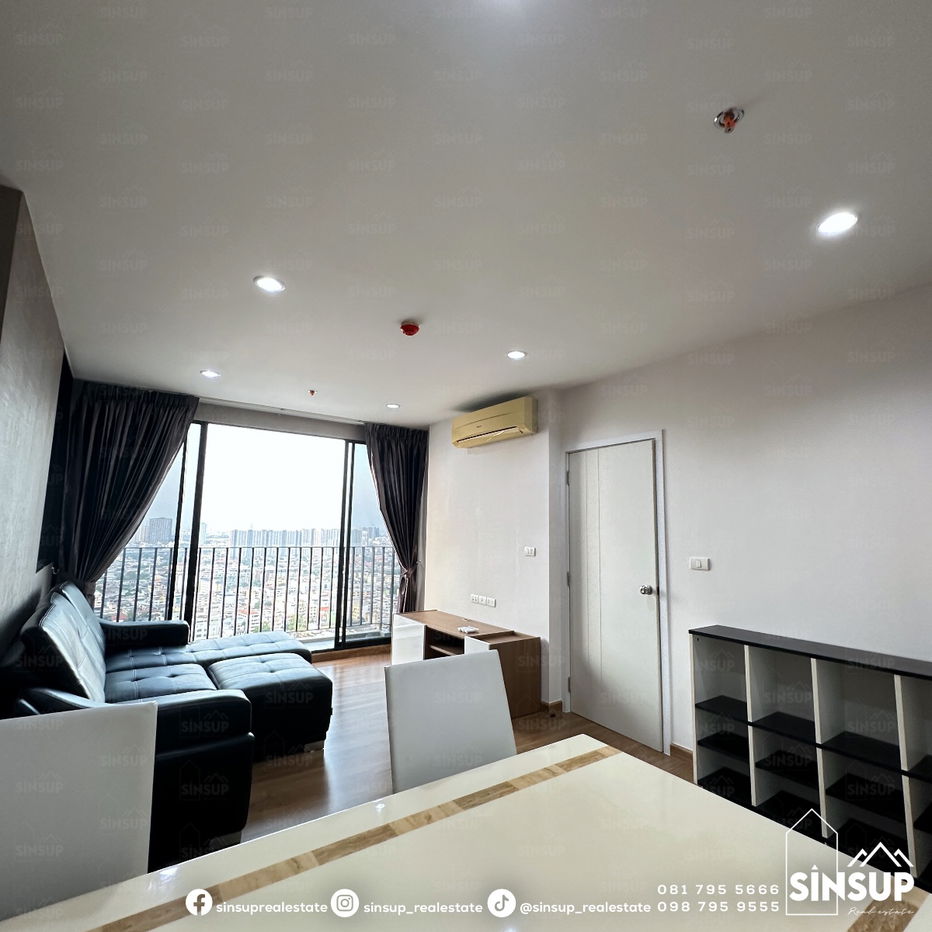 ⭐️ For rent, 𝐓𝐡𝐞 𝐓𝐫𝐞𝐞 𝐈𝐧𝐭𝐞𝐫𝐜𝐡𝐚𝐧𝐠𝐞, beautifully decorated, river view, fully furnished, next to Gateway Bang Sue and MRT Bang Pho.