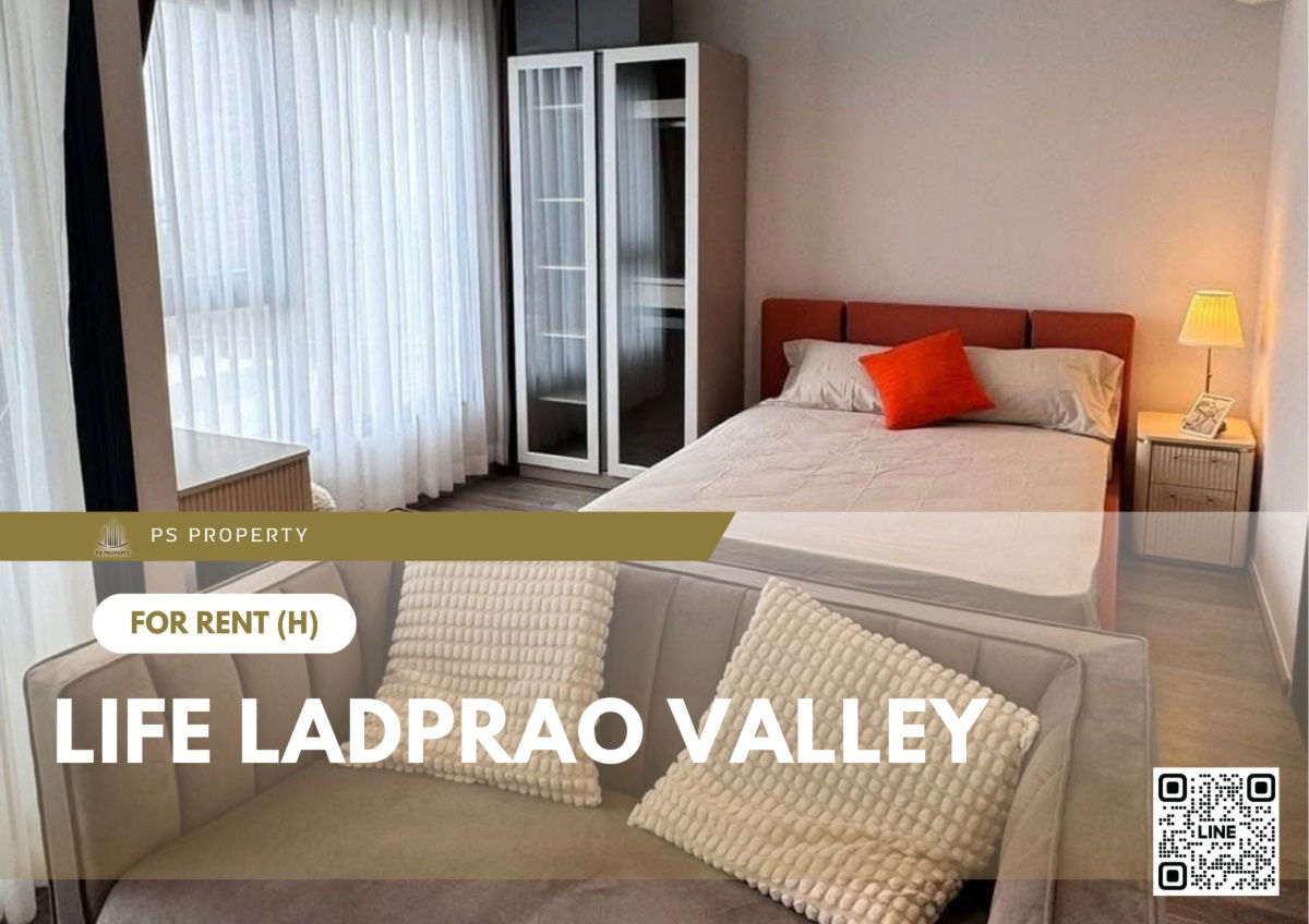 For rent ✨ Life Ladprao Valley ✨ near BTS Ha Yaek Lat Phrao, fully furnished and equipped with appliances
