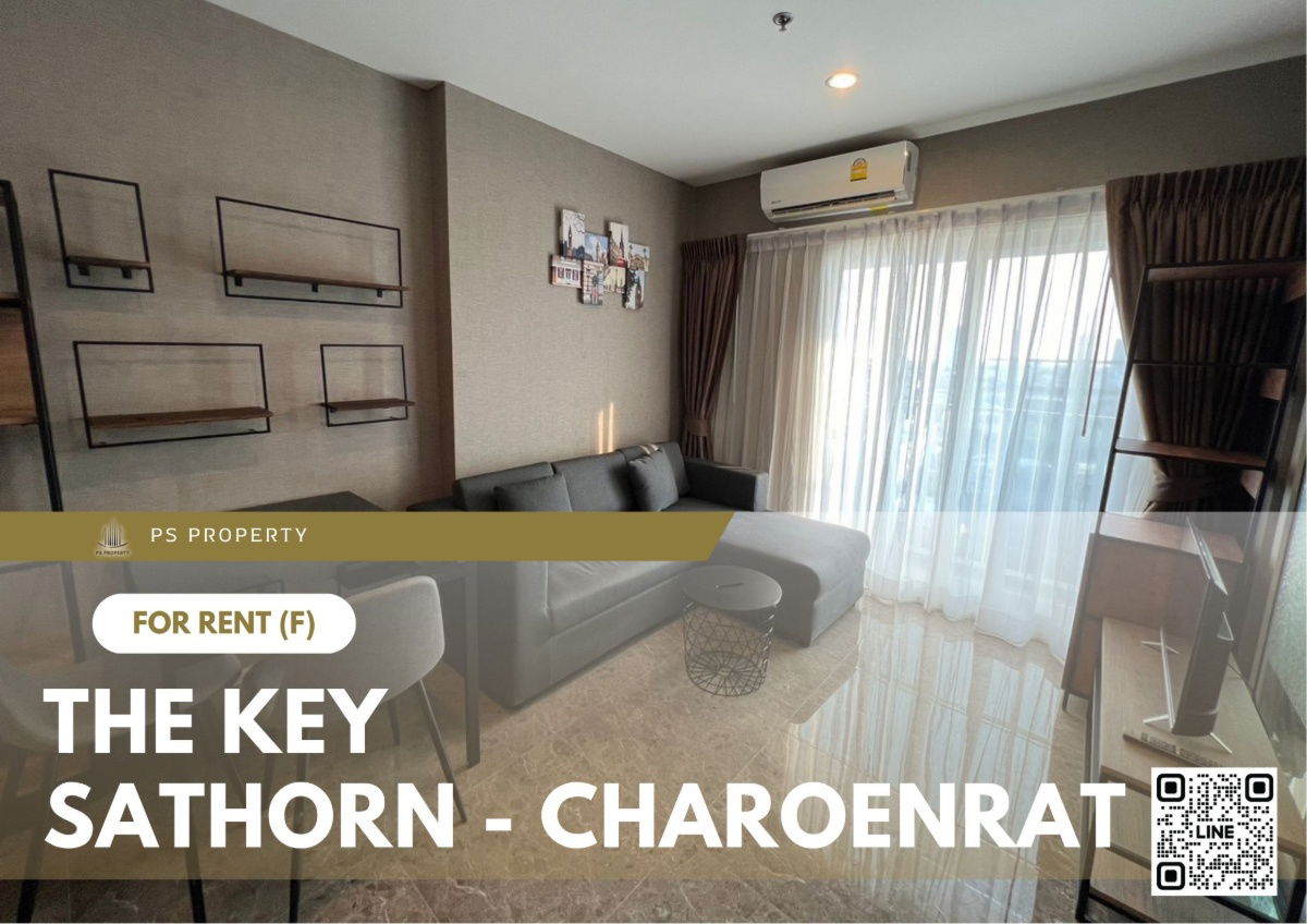 For rent ✨ The Key Sathorn - Charoenrat ✨ Fully furnished and equipped, near BTS Surasak