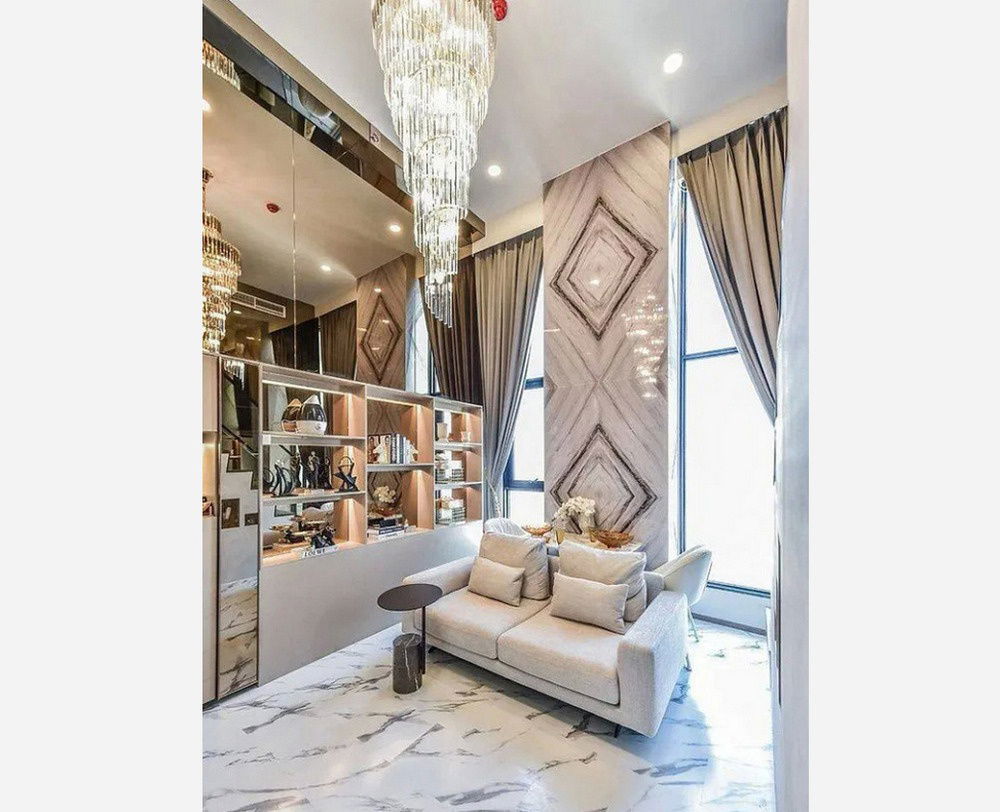 Call : 095-534-8955 Condo Park Origin Ratchathewi 2-storey duplex 29th floor, 2 Beds 2 Baths, Ready to move in on 30 December 2025