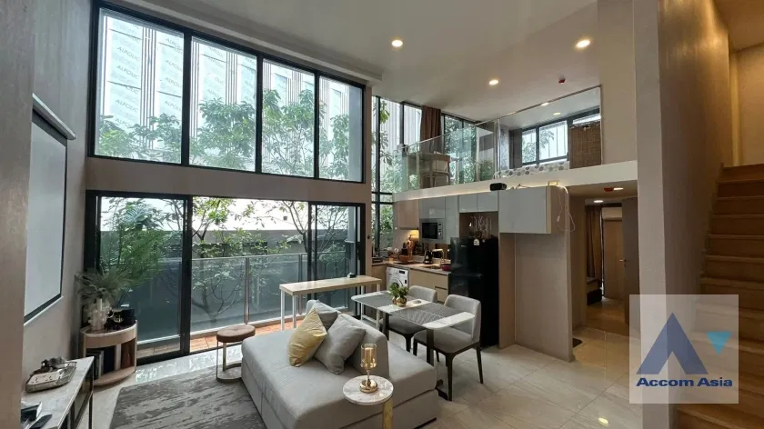 🔼🔽 AccomA 📩 Duplex Condo,Fully Furnished 2 BR Condominium @Walden Asoke (AA44974)