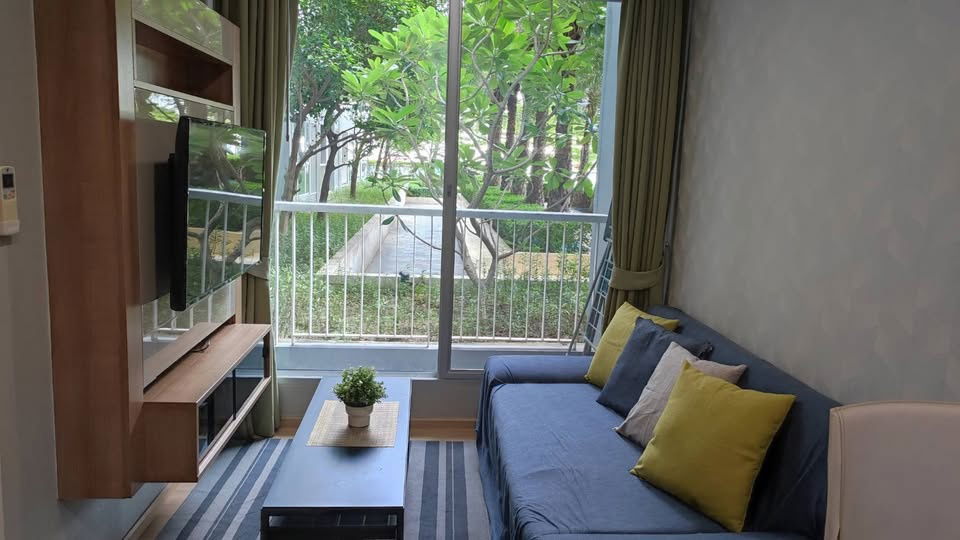 For Rent : Rhythm Sukhumvit 50 Condo *Nice Room Garden Floor* at Line : @homefinder