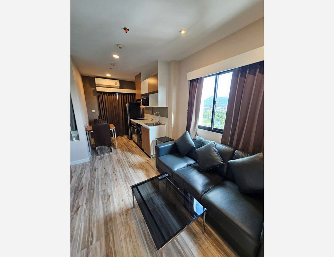 Call : 081-553-1623​ Plus Condo Sriracha 34 sq m, 1 Bedroom, 12A floor, mountain view, Fully furnished